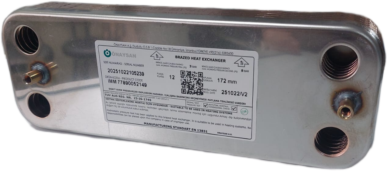 DEMİRDÖKÜM MİLENYUM PLUS VINTO PLAKALI EŞANJÖR(ÖNAYSAN)